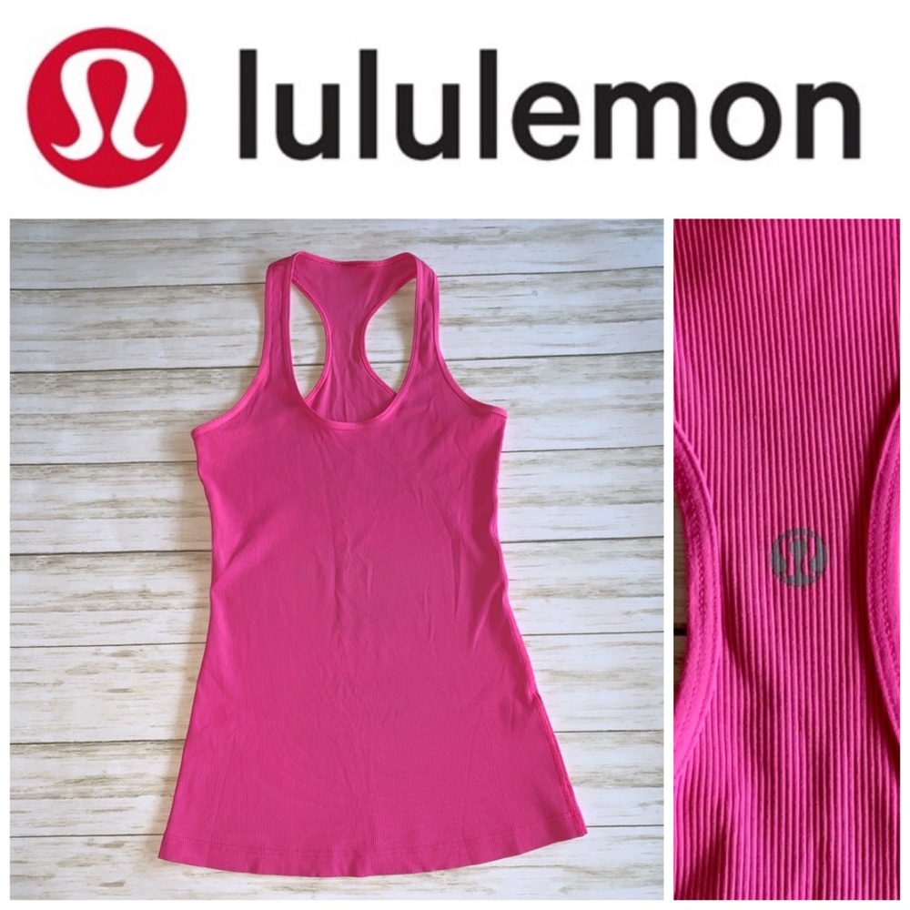 Lululemon Ribbed Racerback Tank Activewear Pink 8